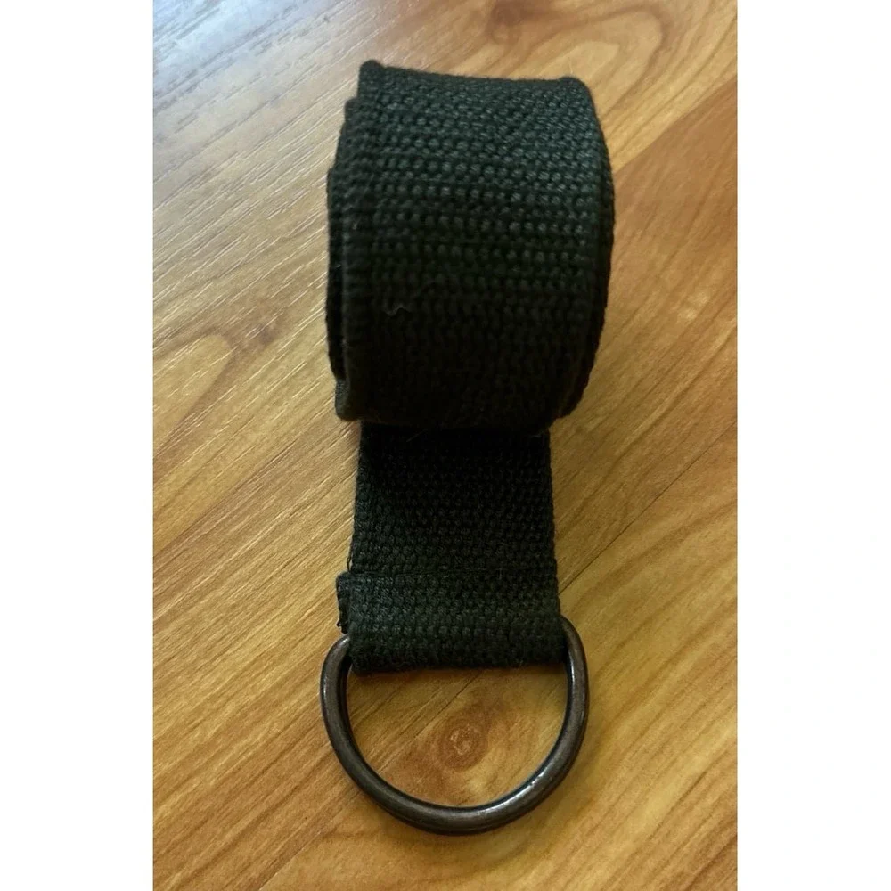 VTG Men Belt Dark Green  Waistband Fashion D Ring Belt Size 36